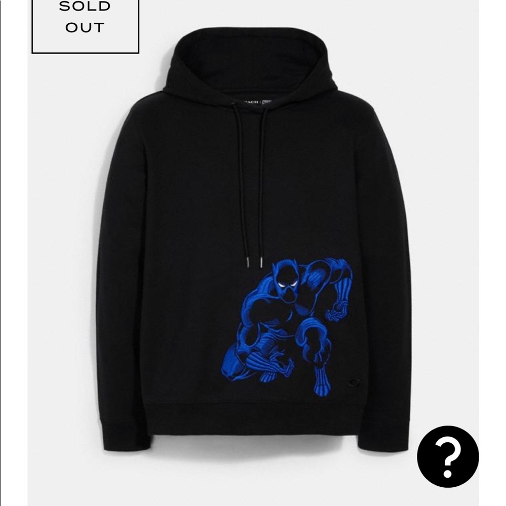 Coach black panther hoodie
